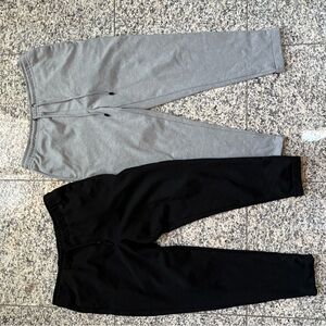 Gray and Black Jogger Pants